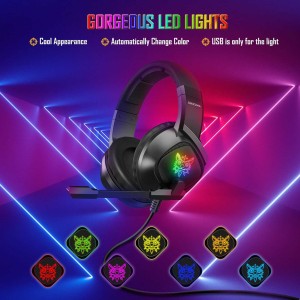 هدست گیمینگ با سیم اونیکوما مدل K19 RGB
